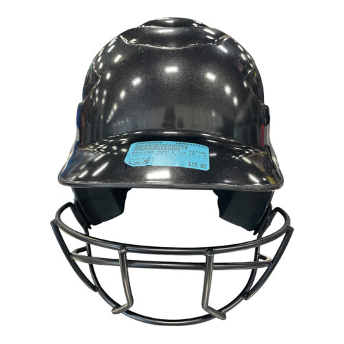 Vist Large View of Product Image Which is Used Rawlings RCFH 6 1/2 IN - 7 1/2 IN Batting Helmet w/Mask Black MD
