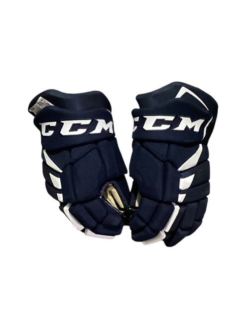 Vist Large View of Product Image Which is Used CCM FT485 Senior Gloves Navy Blue 14"