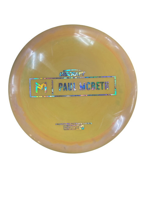 Vist Large View of Product Image Which is Used Discraft PAUL MCBETH Disc Golf Driver Orange