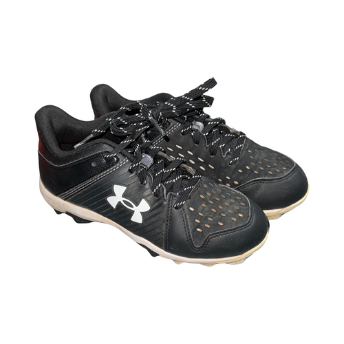 Vist Large View of Product Image Which is Used Under Armour CLEATS BB/SB Cleats Black Junior 01.5