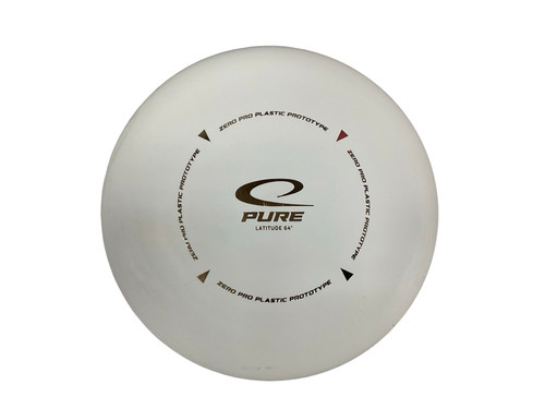 Vist Large View of Product Image Which is Used Latitude 64 ZERO PRO PURE Disc Golf Putter White 176g