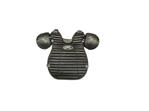 Vist Large View of Product Image Which is Used Rawlings CHEST PROTECTOR Catchers Chest Protector Black Adult