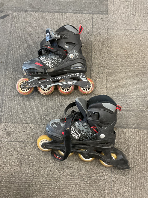 Vist Large View of Product Image Which is Used Rollerblade BLADERUNNER Junior Rec Fitness Skates Black Adjustable