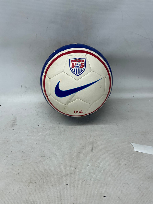 Vist Large View of Product Image Which is Used Nike UNITED STATES All Size Soccer Ball White/Red/Navy 5