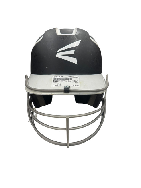 Vist Large View of Product Image Which is Used Easton NATURAL GRIP 2TONE Batting Helmet w/Mask Black L/XL