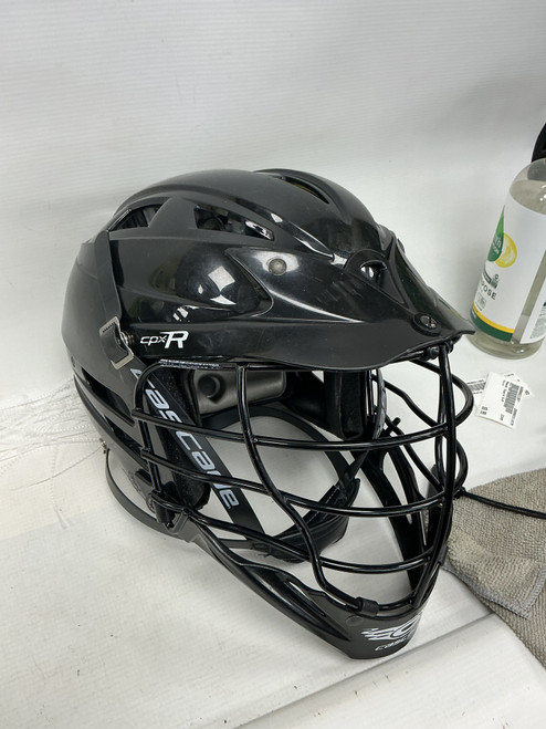 Vist Large View of Product Image Which is Used Cascade CPXR Lacrosse Helmet Black Fits all