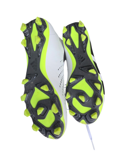 Vist Large View of Product Image Which is Used Adidas SG LG Soccer Shin Guards Junior Neon Green LG