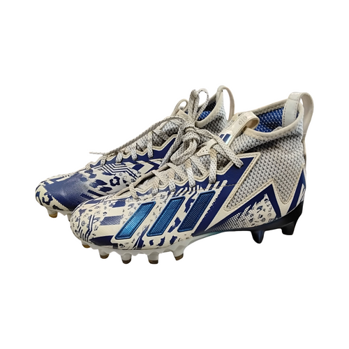 Vist Large View of Product Image Which is Used Adidas FREAK Adult FB Cleats Royal Blue Senior 7