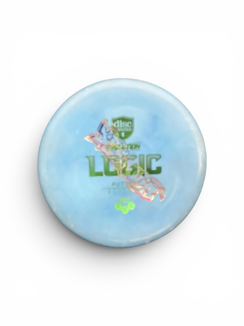 Vist Large View of Product Image Which is Used Discmania LOGIC Disc Golf Putter Royal Blue