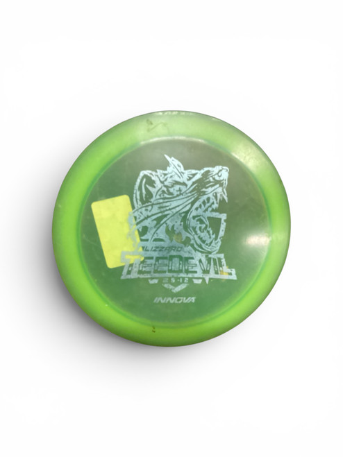 Vist Large View of Product Image Which is Used Innova BLIZZARD TEEDEVIL Disc Golf Driver Green