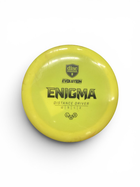 Vist Large View of Product Image Which is Used Discmania ENIGMA Disc Golf Driver Yellow