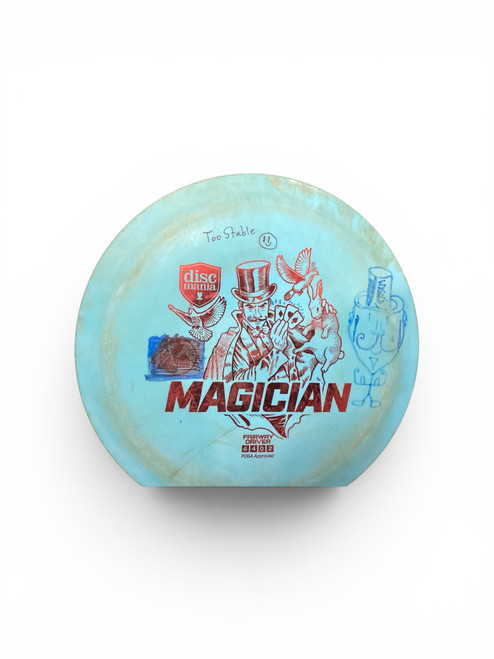 Vist Large View of Product Image Which is Used Discmania MAGICIAN Disc Golf Driver Carolina Blue