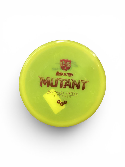 Vist Large View of Product Image Which is Used Discmania MUTANT Disc Golf Mid Range Yellow