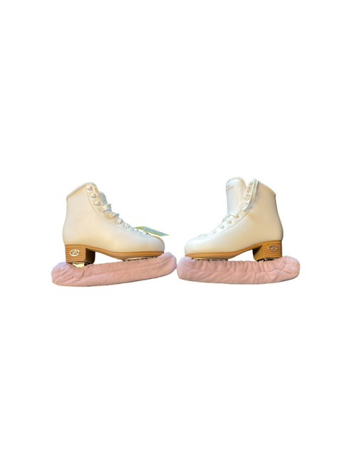 Vist Large View of Product Image Which is Used Riedell RIEDELL HORIZON FIGURE SKATES SZ 1JR Girls Figure Skate White Junior 01