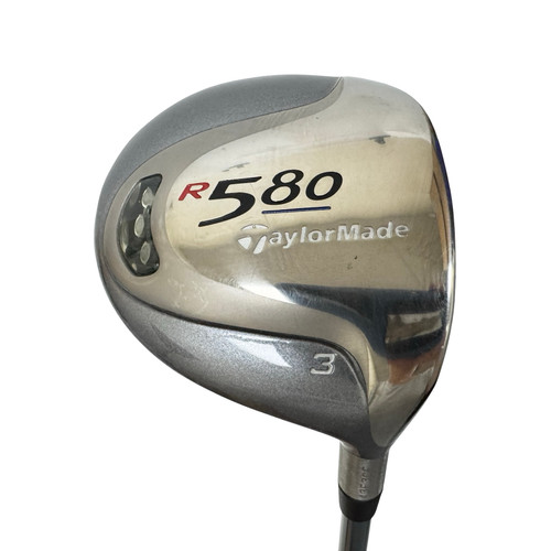 Vist Large View of Product Image Which is Used Taylormade R580 Women's RH 3 Wood Ladies Flex Graphite Shaft