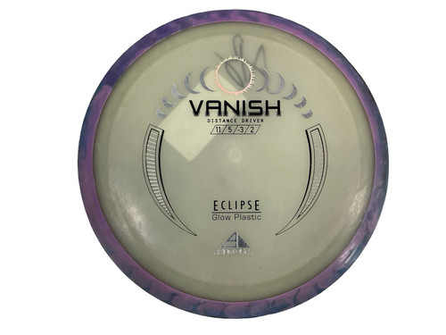 Vist Large View of Product Image Which is Used Axiom ECLIPSE GLOW VANISH Disc Golf Driver Clear 174g