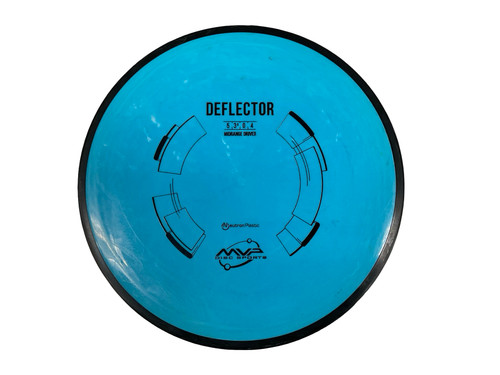 Vist Large View of Product Image Which is Used MVP NEUTRON DEFLECTOR Disc Golf Mid Range Carolina Blue 178g