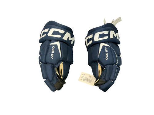 Vist Large View of Product Image Which is Used CCM TACKS AS550 Senior Gloves Navy Blue 14"