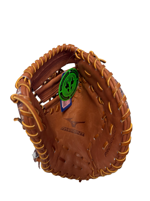 Vist Large View of Product Image Which is New Mizuno Realtree Camo Pro Select M-Print Series First Base Mitt GPS-30MP RH Throw Camouflage 12 1/2"