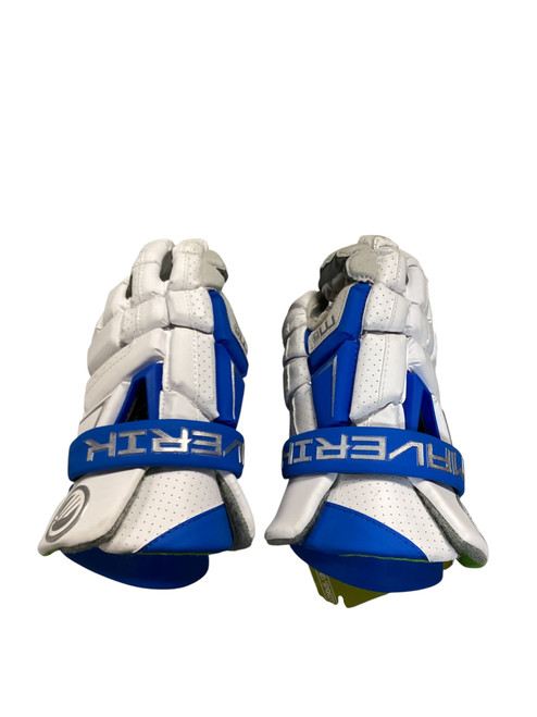 Vist Large View of Product Image Which is Used Maverik M6 12IN Lacrosse Gloves Mens White 12"