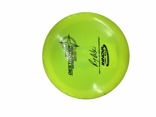 Vist Large View of Product Image Which is Used Innova STAR DESTROYER Disc Golf Driver Yellow