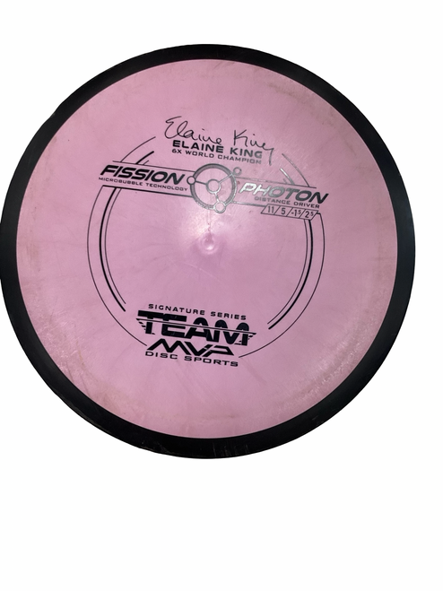 Vist Large View of Product Image Which is Used MVP FISSION PHOTON Disc Golf Driver Pink