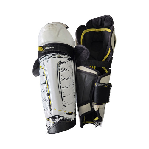 Vist Large View of Product Image Which is Used CCM TACKS 9060 SENIOR SHIN GUARDS Senior Shin Guards White 15"