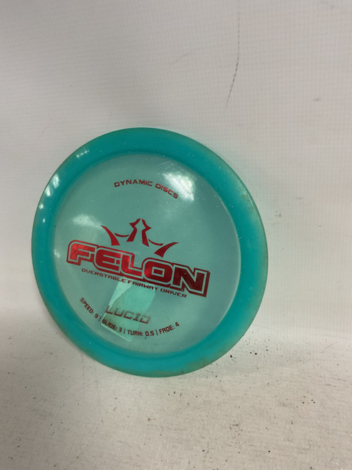 Vist Large View of Product Image Which is Used Dynamic Discs LUCID FELON Disc Golf Driver Turquoise