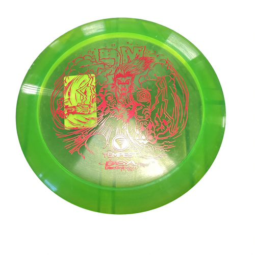 Vist Large View of Product Image Which is Used DGA TEMPEST Disc Golf Driver Green
