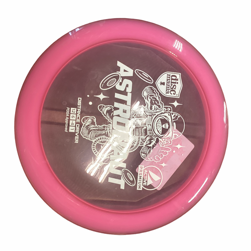 Vist Large View of Product Image Which is Used Discmania ACTIVE PREMIUM ASTRONAUT Disc Golf Driver Pink