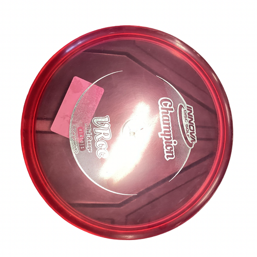 Vist Large View of Product Image Which is Used Innova CHAMPION VROC Disc Golf Mid Range Red