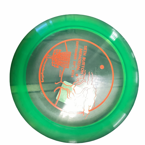 Vist Large View of Product Image Which is Used Discraft Z NUKE Disc Golf Driver Green