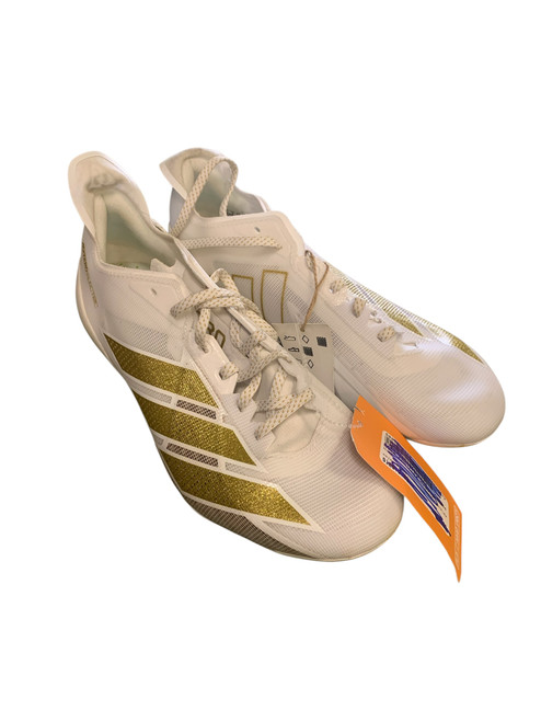 Vist Large View of Product Image Which is NEW Adidas Adult FB Cleats White Senior 8.5