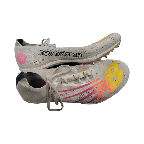 Vist Large View of Product Image Which is Used New Balance MD800 Track & Field Cleats Adult White Senior 7