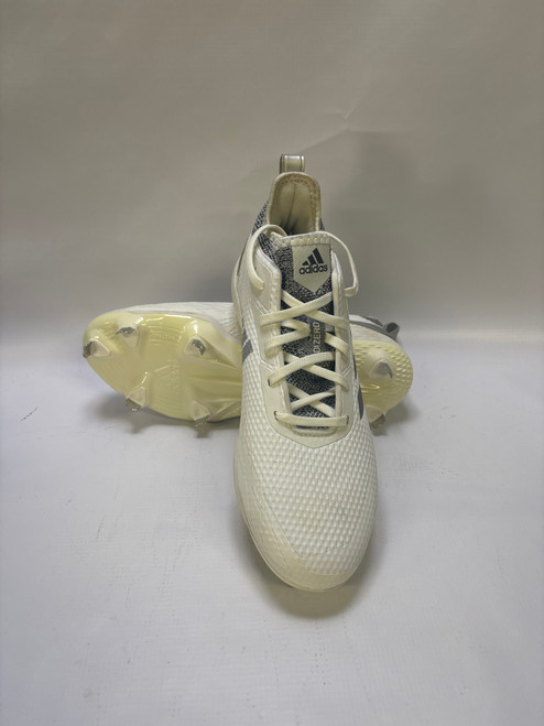 Vist Large View of Product Image Which is Used Adidas ADIZERO BB/SB Cleats White Senior 8.5