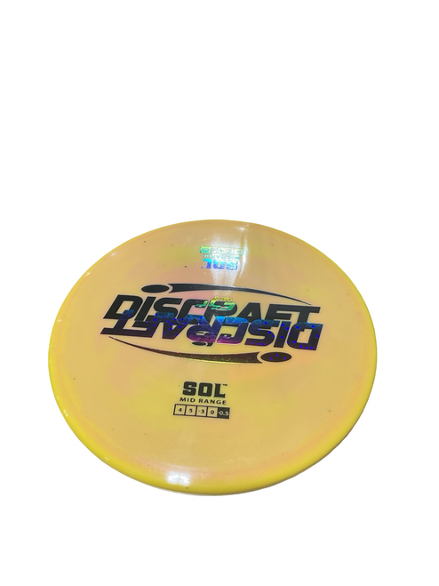 Vist Large View of Product Image Which is Used Discraft SOL Disc Golf Mid Range Yellow