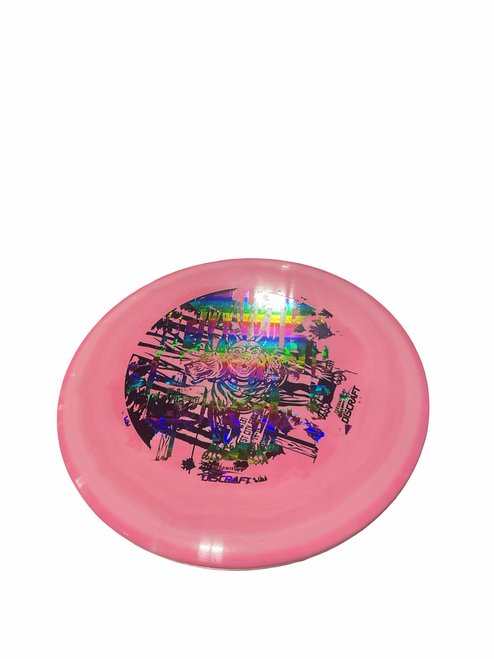 Vist Large View of Product Image Which is Used Discraft BUZZZ Disc Golf Mid Range Pink