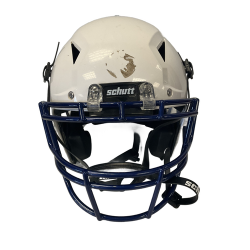 Vist Large View of Product Image Which is Used Schutt 2024 A11 2.0 YTH WH FB Helmet White XXS