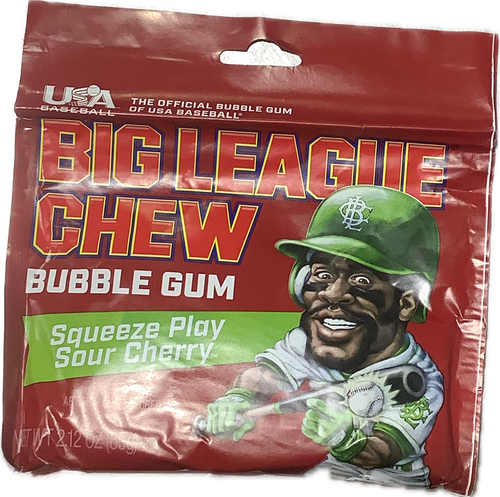 Vist Large View of Product Image Which is New Big League Chew Sour Cherry