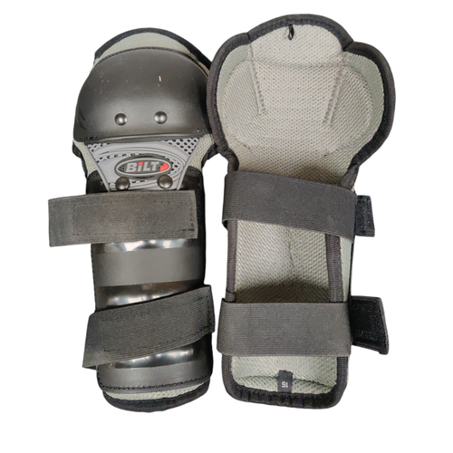 Vist Large View of Product Image Which is Used Bilt PROTECTIVE Adult Motocross Knee Guard Black Medium