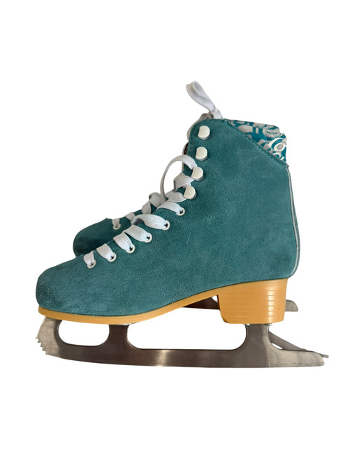 Vist Large View of Product Image Which is Used Lake Placid Girls Figure Skate Green Junior 03