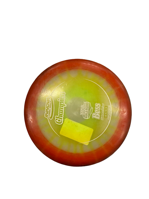 Vist Large View of Product Image Which is Used Innova BOSS Disc Golf Driver Red