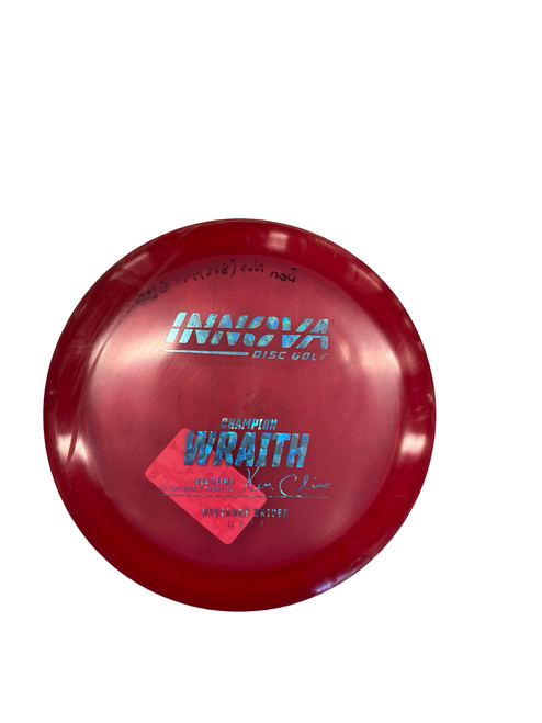 Vist Large View of Product Image Which is Used Innova WRAITH Disc Golf Driver Red
