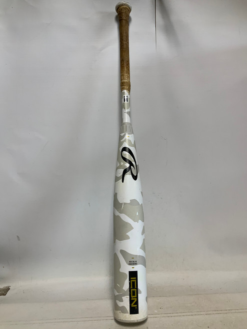 Vist Large View of Product Image Which is Used Rawlings ICON 2025 RUT5I8 BB/SB USSSA 2 3/4 Bat 30"