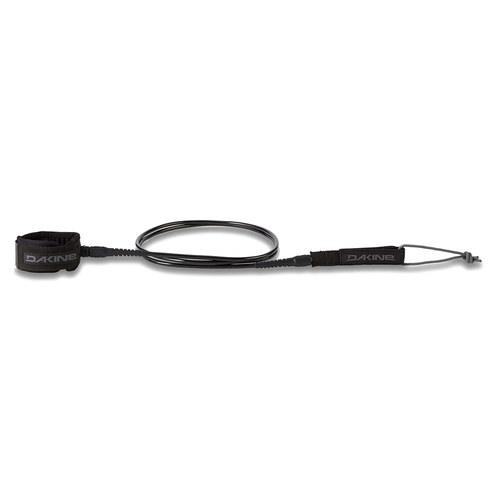 Vist Large View of Product Image Which is New Dakine ProComp Surf Leash Black/Grey- 6' x 3/16"