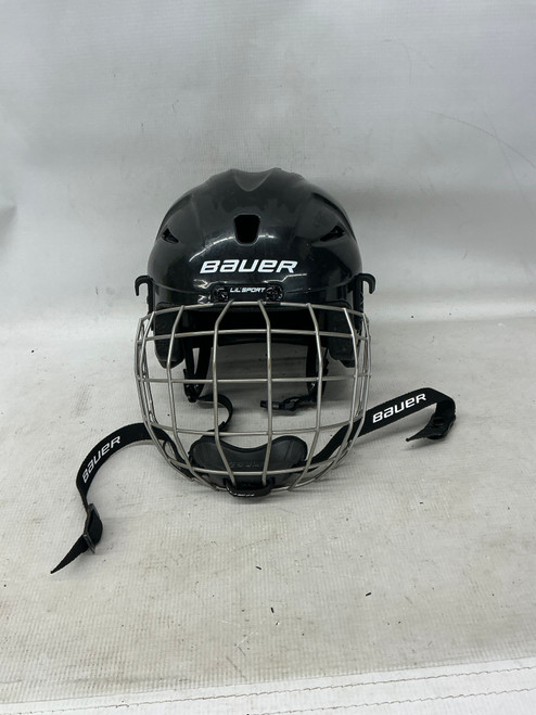 Vist Large View of Product Image Which is Used Bauer LIL SPORT HOCKEY HELMET Helmet Cage Combo Black XXS