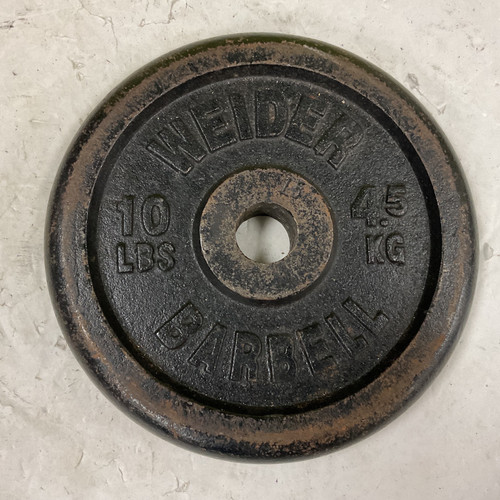 Vist Large View of Product Image Which is Used Weider Standard Plate Black 10 lb