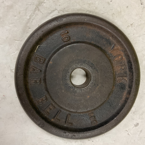 Vist Large View of Product Image Which is Used York Standard Plate Black 10 lb