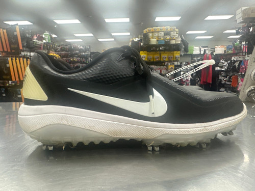 Vist Large View of Product Image Which is Used Nike REACT Mens Golf Shoes Black Senior 8.5