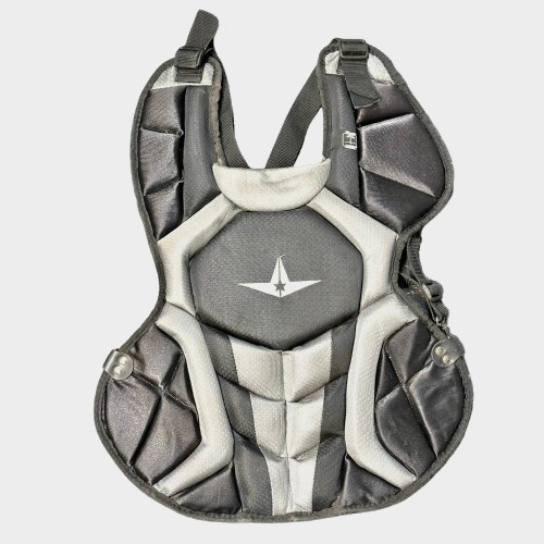 Vist Large View of Product Image Which is Used All Star S7 Catchers Chest Protector Black Intermed